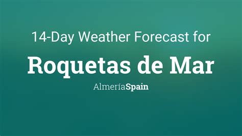tiempo roquetas de mar aemet|Weather forecast by locations. Roquetas de Mar (Almería) .